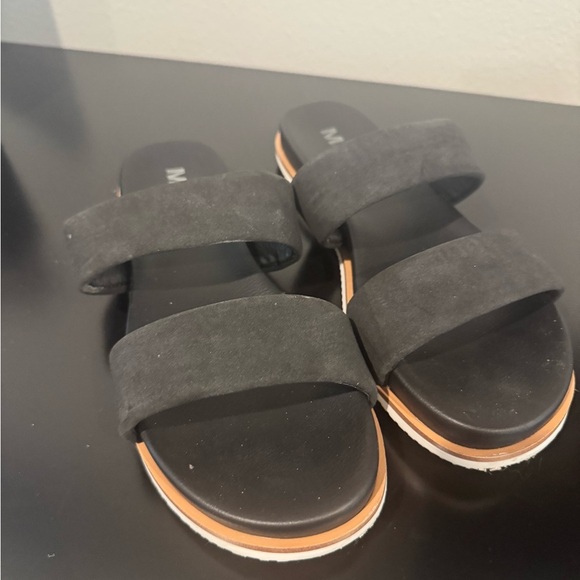 MIA Women's Black Double Strap Sandals - Picture 3 of 3